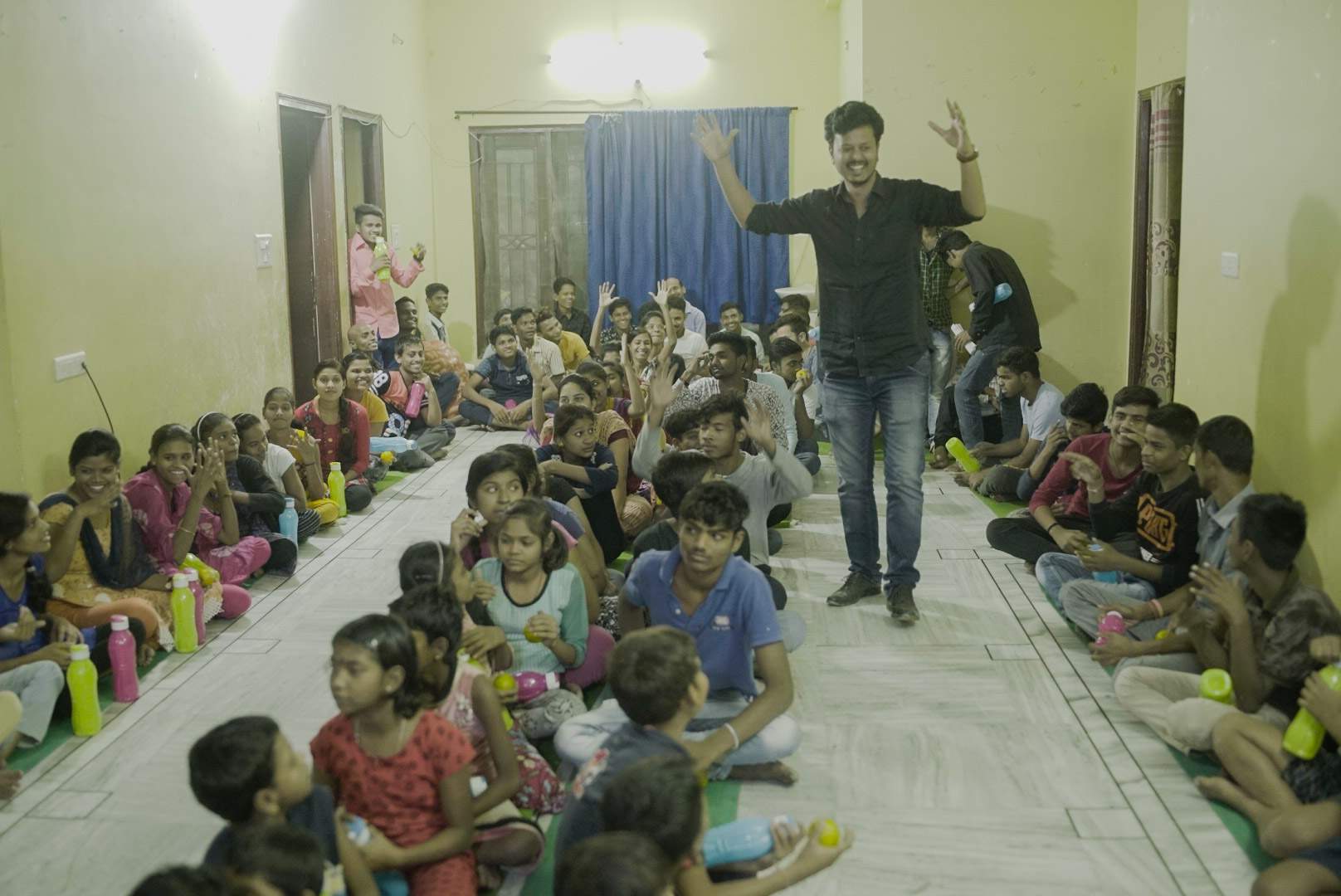 Amir Hashmi participating in the Kopalwani social awareness and empowerment walk